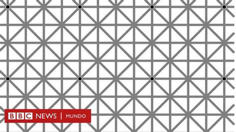 Ilusión óptica de Ninio con puntos negros