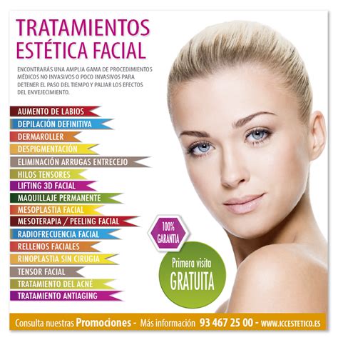 Mapa de tratamientos faciales estéticos