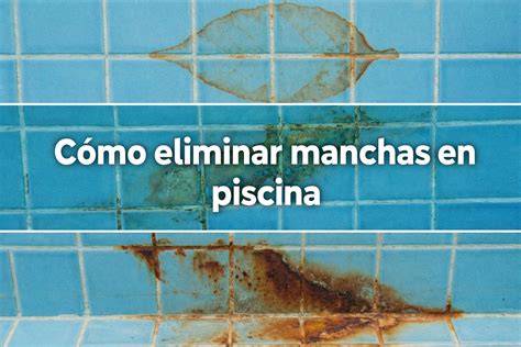 Manchas de hierro en piscina