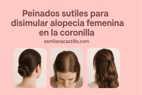 Peinados para disimular la alopecia