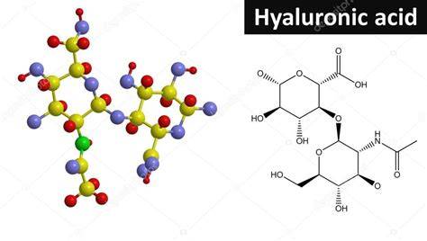 estructura molecular del ácido hialurónico