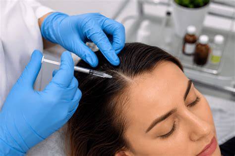 Mesoterapia capilar microinyecciones cuero cabelludo