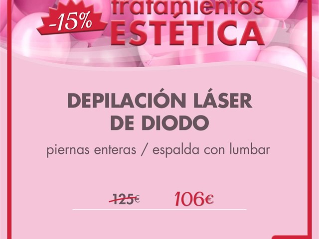 DEPILACIÓN LÁSER - piernas enteras, espalda con lumbar